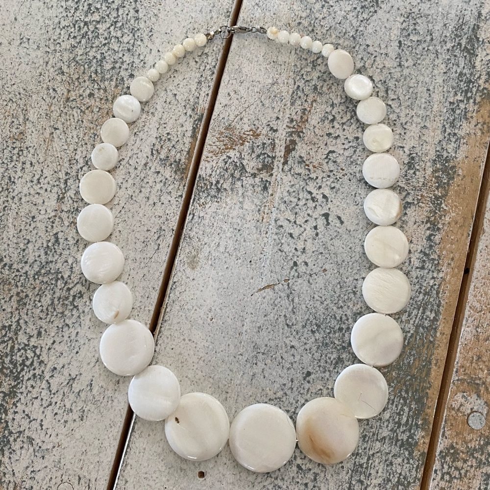 20” Round Sanded Shell Necklace